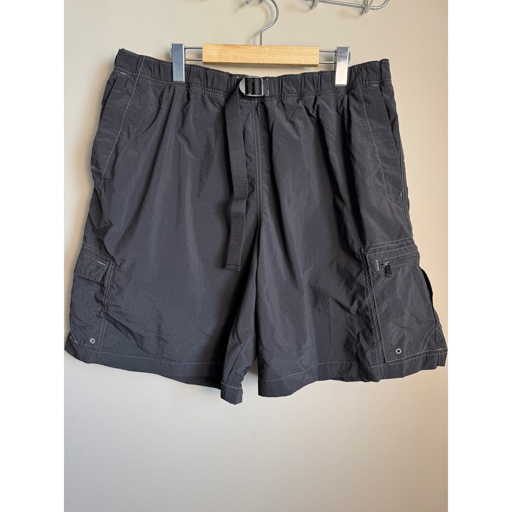 Columbia Mens Cargo Hybrid Water Shorts Nylon Belted XXL Hiking‎ Swim Outdoor